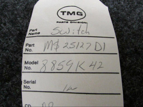 Does Not Apply 8859K42 Use MS25127-D1 Switch Assembly SA