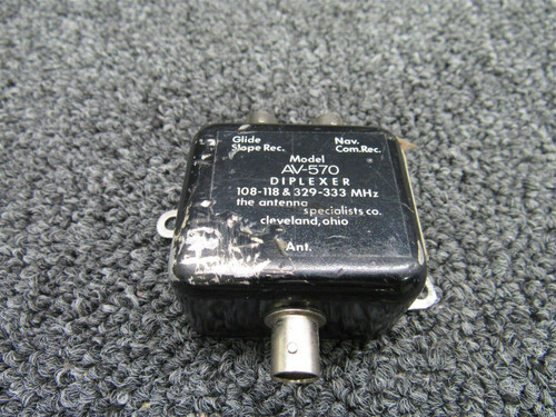 AV-570 Piper PA28R-200 Antenna Specialists Antenna Diplexer BAS Part Sales | Airplane Parts