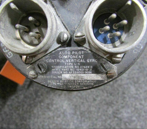 Bendix 124B-001-11 Bendix Auto Pilot Component Control-Vertical Gyro Indicator CORE