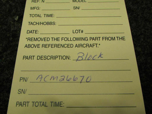 ACM26670 Block Assembly (NEW OLD STOCK) (SA) BAS Part Sales | Airplane Parts