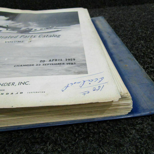 Aero Commander 1961 Aero Commander Parts Catalog C20