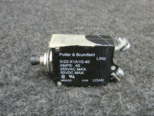 Does Not Apply W23-X1A1G-40 USE S1232-540 Potter and Brumfield Circuit Breaker 40 AMP