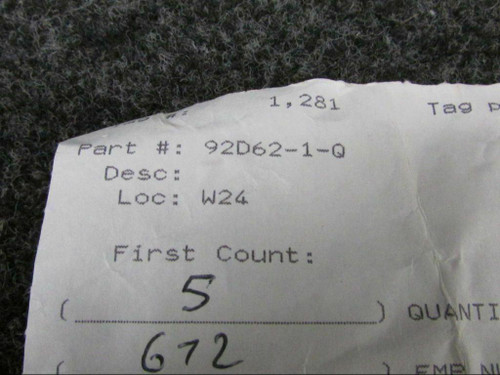 Does Not Apply 92D62-1 Valve Housing NEW SA