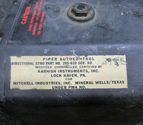 Mitchell 205-020 Mitchell Piper Auto Control Directional Gyro Ind CORE