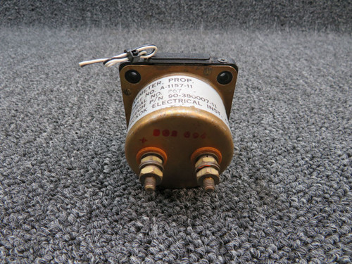 A-1157-11 (Alt: 90-38007-11) Hickok Prop Ammeter Indicator, Lighted (28V)