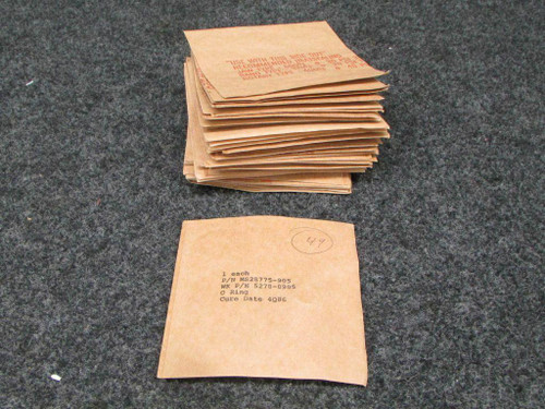 Does Not Apply O-Ring Pack Lot of 46 P/N MS28775-905 NOSSA