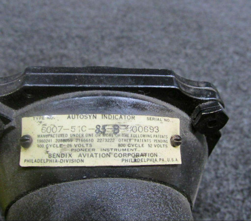 Bendix 600-51C-85B Bendix Autosyn Fuel Flow Ind CORE 26 volt