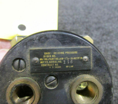 Does Not Apply AW-1 7/8-AC7FC19 US Gauge De-icing Press Ind