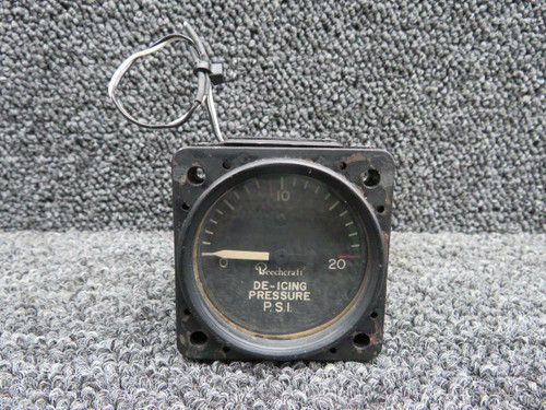 Aircraft Instrument and Development 96-384061-1 MFR 27B432-1 Beech 58P Aircraft Inst De-Icing Pressure Indicator