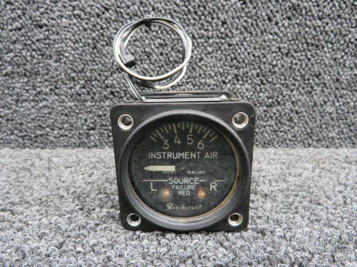 Beechcraft 102-384021-3 M/N 1G15-3 Beech 58P Instrument Air Pressure Gauge Indicator Lighted W/ 28V