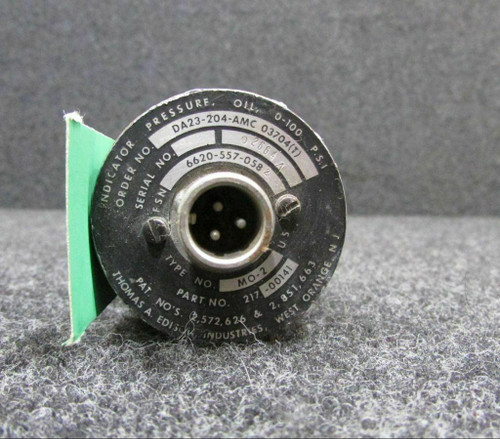 217-00141  Edison Oil Pressure Indicator (CORE) BAS Part Sales | Airplane Parts