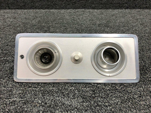 Beechcraft 58-530103-3 / 2515 Beech V35B Faceplate and Light W/ Air Valve Volts 28