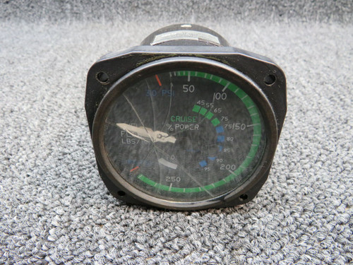 C662020-0104 (USE: 6060-2104) United Instruments Fuel Flow Indicator (28V) (CORE)