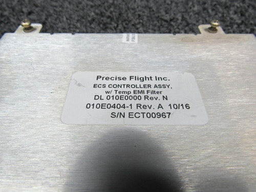 010E0404-1 Cirrus SR22T Precise Flight ECS Controller W/ Temperature EMI Filter (Hours: 695.5) BAS Part Sales | Airplane Parts