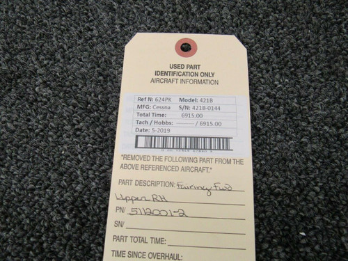 5112001-2 Cessna 421B Fairing Forward Upper RH