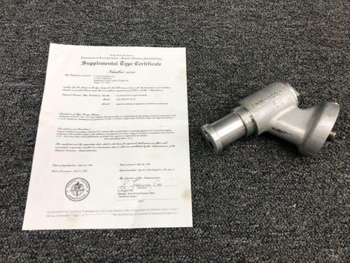 F and M Inc CO-300 Continental O-300-C FandM Inc Engine Oil Filter Adapter W/ STC SE8409SW