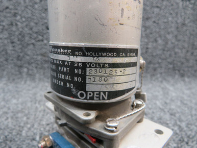 230125-2 (ALT: 9912014-2) Cessna Citation Whittaker Valve Fuel Shut Off (28V)