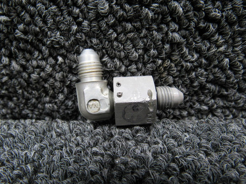 1280111-1 Cessna Brake Line Fitting Swivel Pivot (Rebuilt, TORN WIRE HOLE)