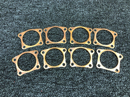 Continental 631544 USE 652458 Continental Exhaust Gasket Flange Set of 8 NEW OLD STOCK SA