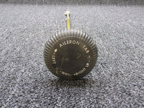 50-524124, 95-324006-73 Beechcraft Aileron Trim Tab Control Knob with Shaft