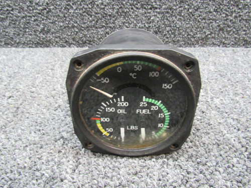 General Electric 8GA1AA-1 USE AN5773-1 General Electric Tri-Engine Gauge Indicator
