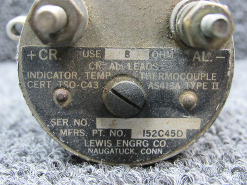 Lewis Engineering 152C45D Lewis Engineering Thermocouple Temperature Indicator