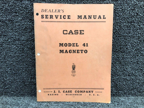 5656 JI Case Magneto 41 Model Dealers Service Manual