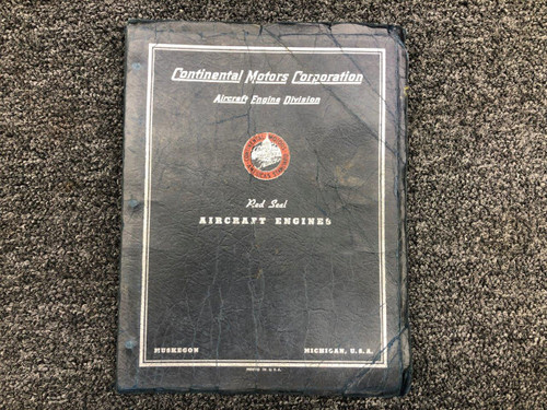1940 Continental W670-6A & MA Red Seal Aircraft Engines Operating & Maintenance