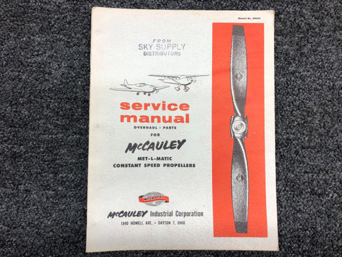 580315 McCauley Met-L-Matic Constant Speed Propeller Service Manual