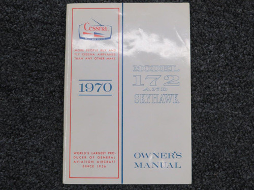 1970 Cessna 172 Skyhawk Owners Manual BAS Part Sales | Airplane Parts