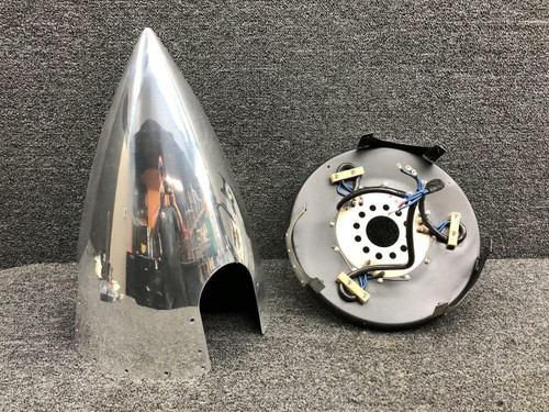 Cessna D3534 / D3796 Cessna 414 3-Blade Propeller Spinner W/ Bulkhead and De-Ice Ring