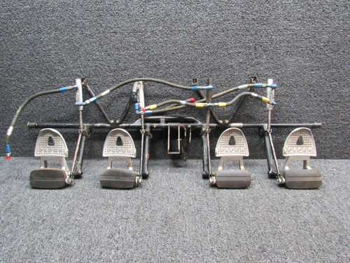 Piper 63459-011 / 17000 Piper PA32-300 Rudder Pedal Assy W/ Dual Toe Brakes