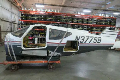 Rockwell 112B Fuselage w Bill of Sale, Data Tag, Airworthiness, and Logs