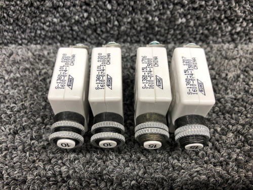 S-1360 Mechanical Products Push Breaker Set (Amps: 10 and 15)