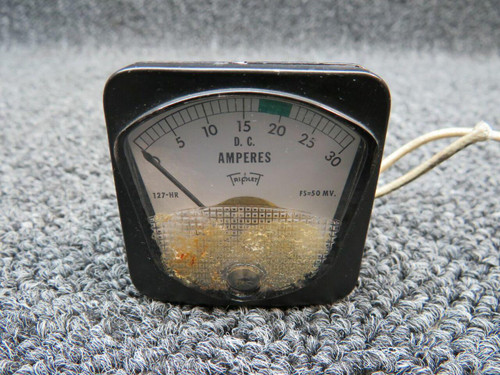 Triplett 3E1389-1 USE 23857-000 Triplett DC Ammeter Indicator Amps 0-30