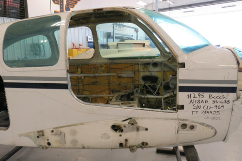 Beech 35-C33 Fuselage Assy W/ Airworthiness, BOS, Data Tag and Log Books