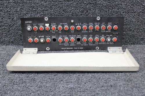 0812405-26 Cessna 320A Circuit Breaker Panel with Push Breakers and Door