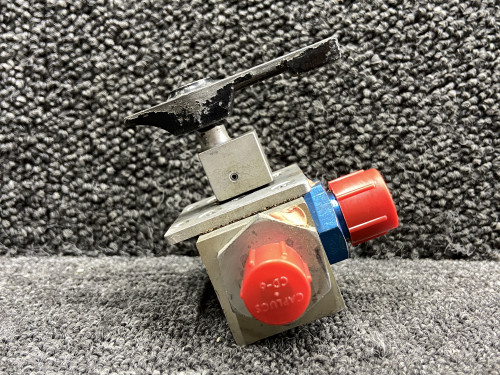 0513120-9 Cessna 177B Fuel Valve Selector Assembly w Handle