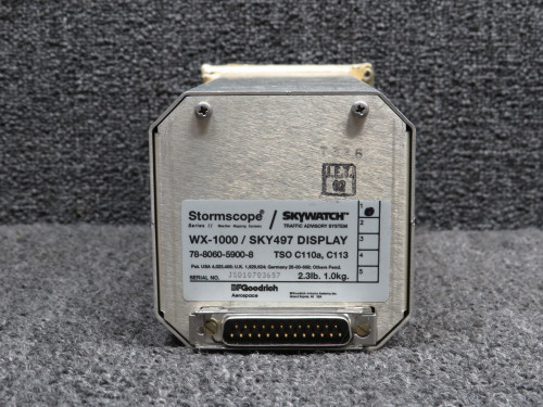 78-8060-5900-8 BF Goodrich WX-1000 Stormscope Display Indicator