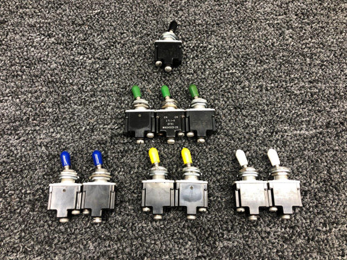 MS24523-22 / MS24523-23 Cessna 177RG Toggle Switch Set (Volts: 125 VAC)