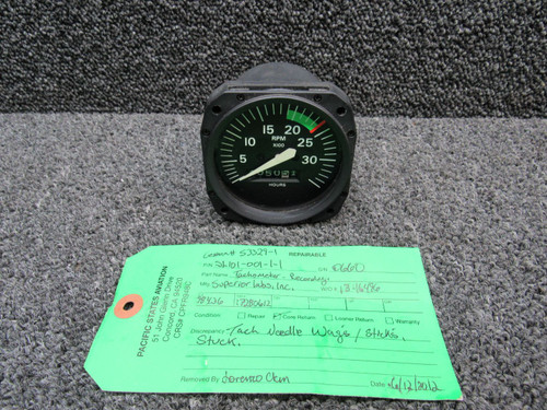 SL1010-001-1-1 (Use: S3329-1) SLI Tachometer Indicator (H: 4050.5) (Core)
