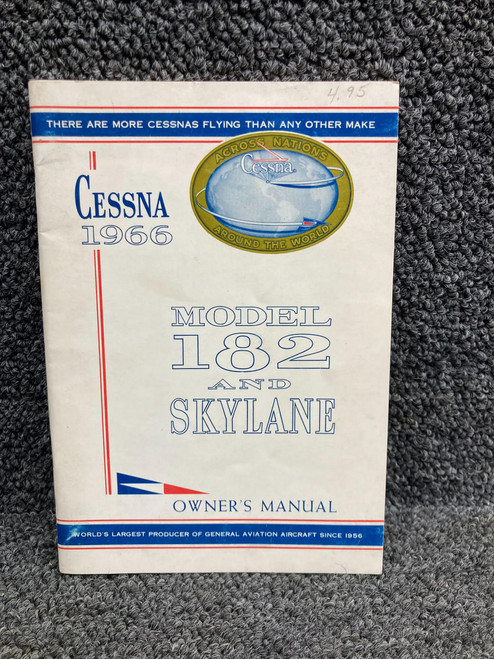 Cessna Aircraft Parts D348-13  1966 Cessna 182 and Skylane Owners Manual 