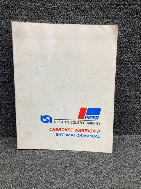 Piper Aircraft Parts 761-649 Piper Cherokee Warrior II Information Manual (1976) 