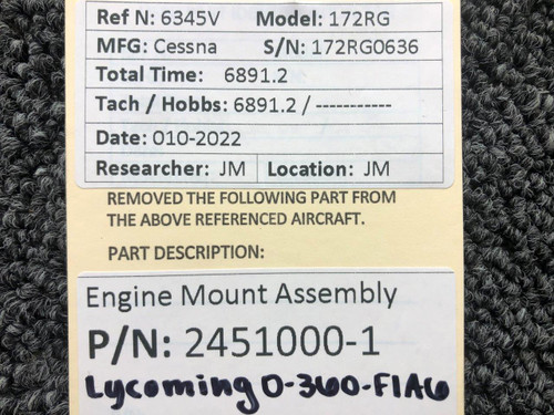 2451000-1 Cessna 172RG Engine Mount Assembly