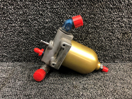 0756005-8 Cessna 172N Fuel Strainer Assembly W/ Aftermarket Bowl (McFarlane)