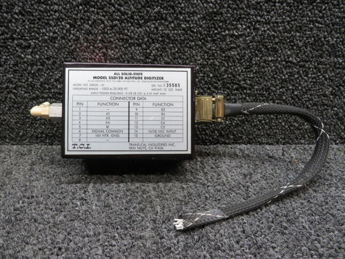 SSD120-30 Trans-Cal Altitude Digitizer w Connector (Volts: 14 or 28) (Amps: .45)