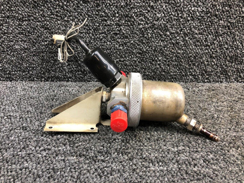 Robinson Helicopter & Airplane Parts A666-1 / D745-1 Robinson R44II Fuel Gascolator Assembly W/ Switch & Support 