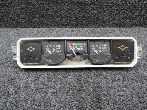 95241-025 Piper PA32RT-300 Fuel Gauge Indicator Cluster Assembly (Volts: 12)