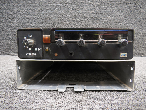 066-1034-00 King Radio KT-76 Transponder Unit w Tray and Mods (Volts: 14)