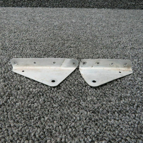 2213057-1 / 2213058-1 Cessna 182 LH Nose Gear Door Hinge Bracket Set Fwd and Aft